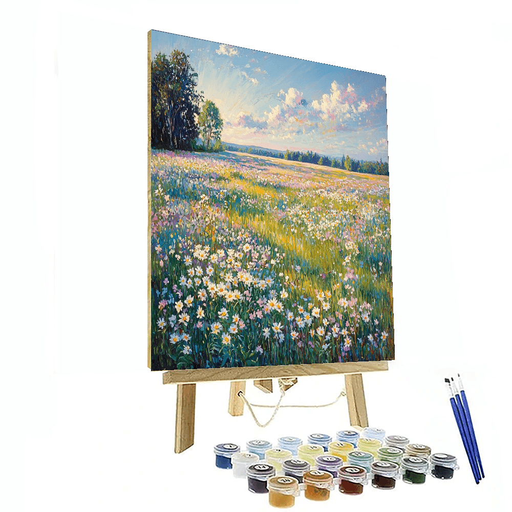 Claude Monet Inspired Gentle Meadows  Numbered Painting Kits