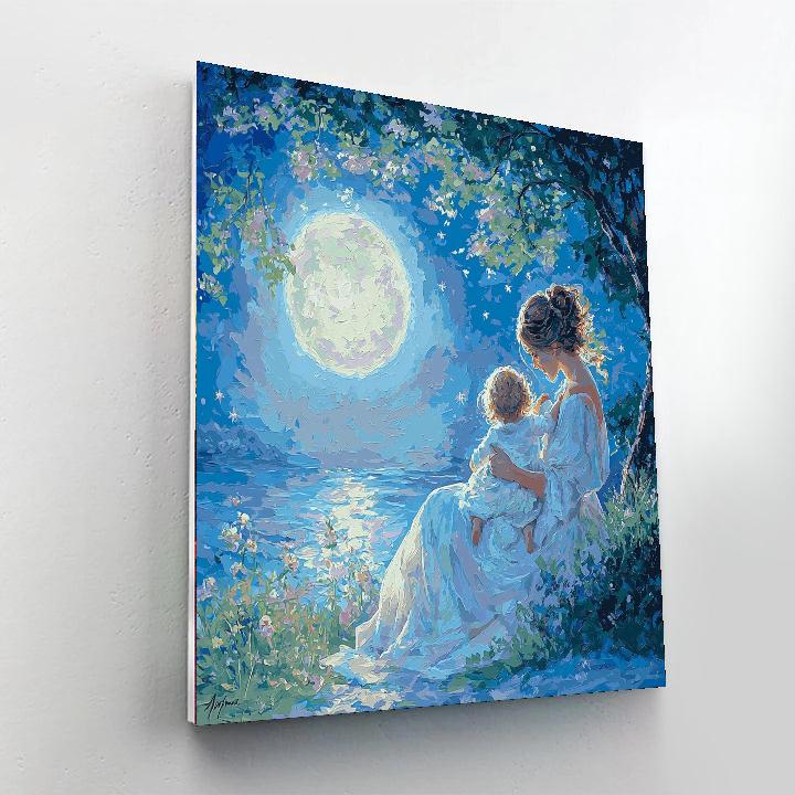 Moonlit Lullaby DIY Paint By Numbers