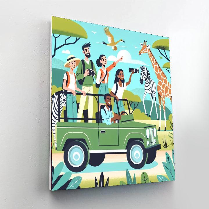 Safari Explorers' Trek Paint By Numbers