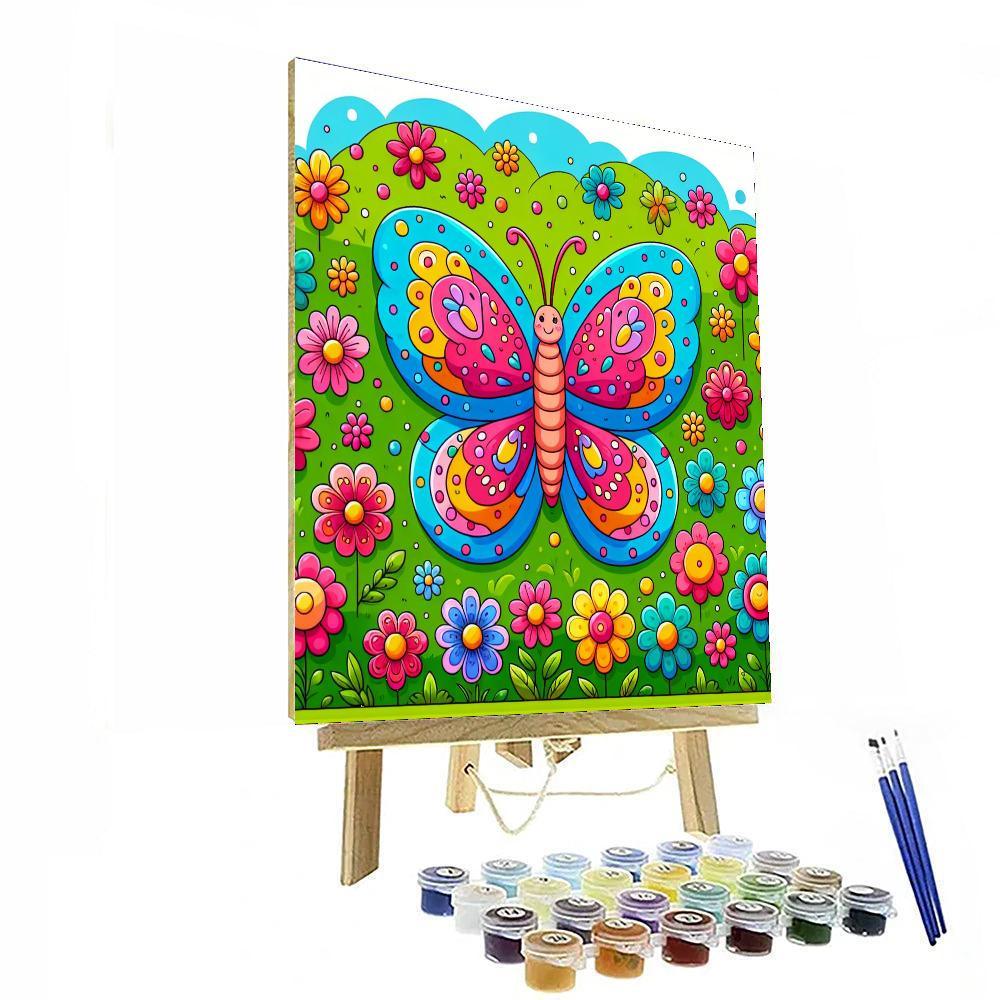 Colorful Butterfly Numbered Painting Kits