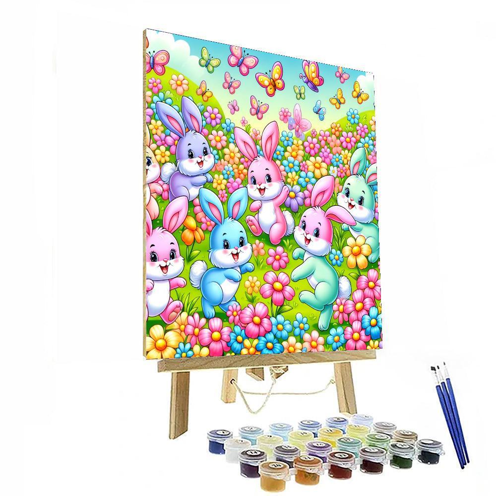 Giggle Bunny Friends Paint By Color