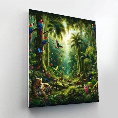Tropical Jungle Paradise Paint By Numbers Art