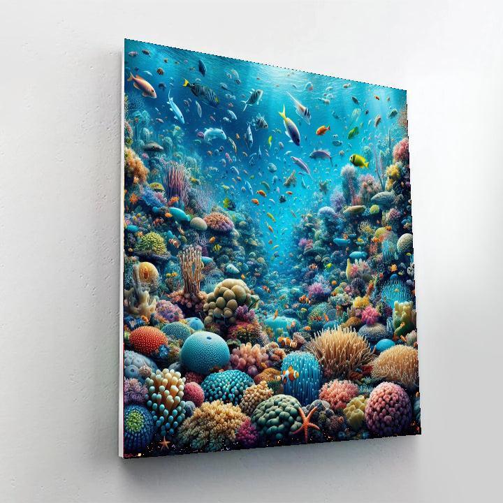Colorful Tropical Reef Paint By Numbers Kits