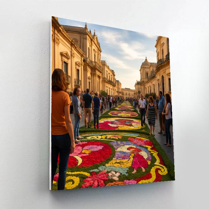 Flower Festival Of Salento Painting Number Kit