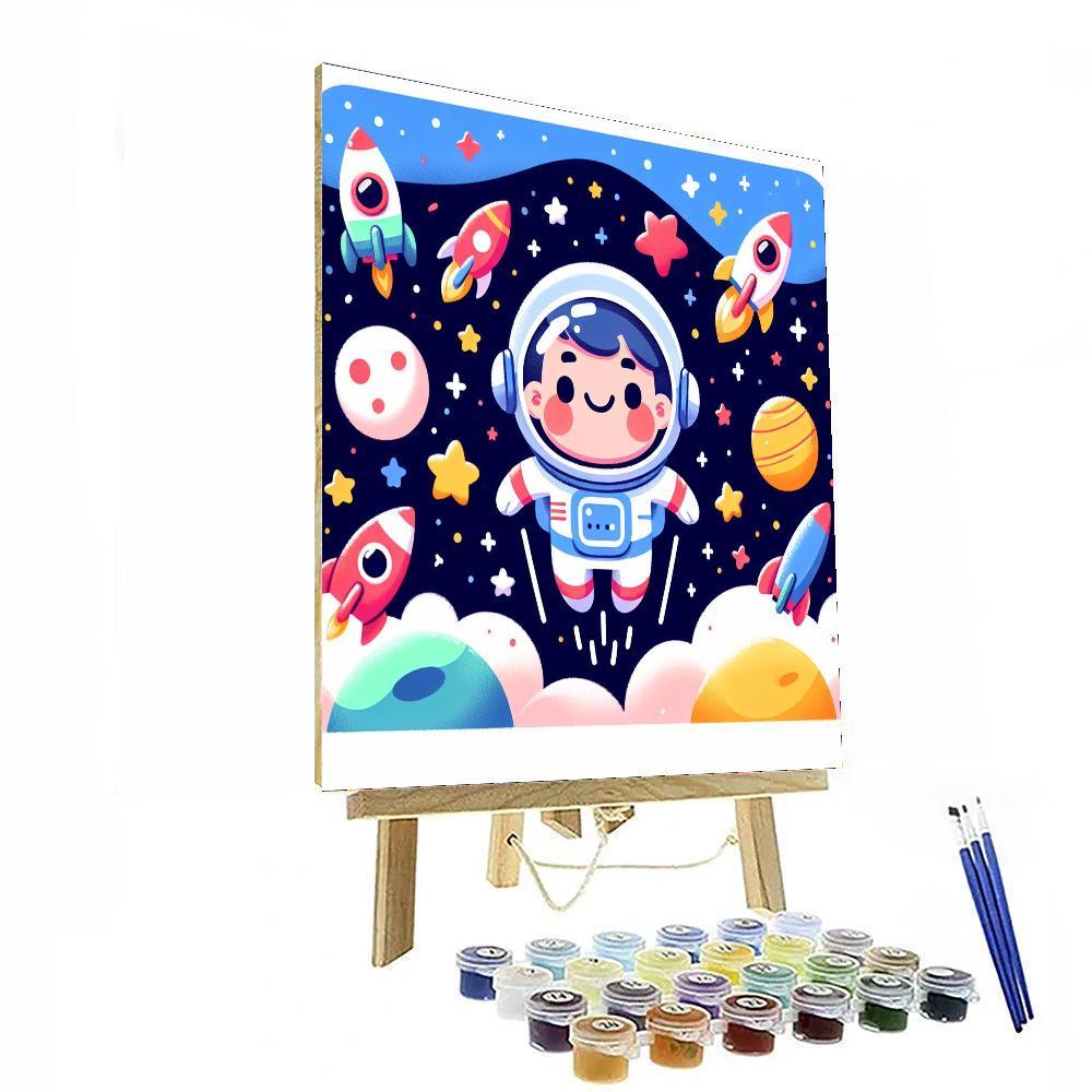 Brave Little Space Explorer Painting By Numbers Kit