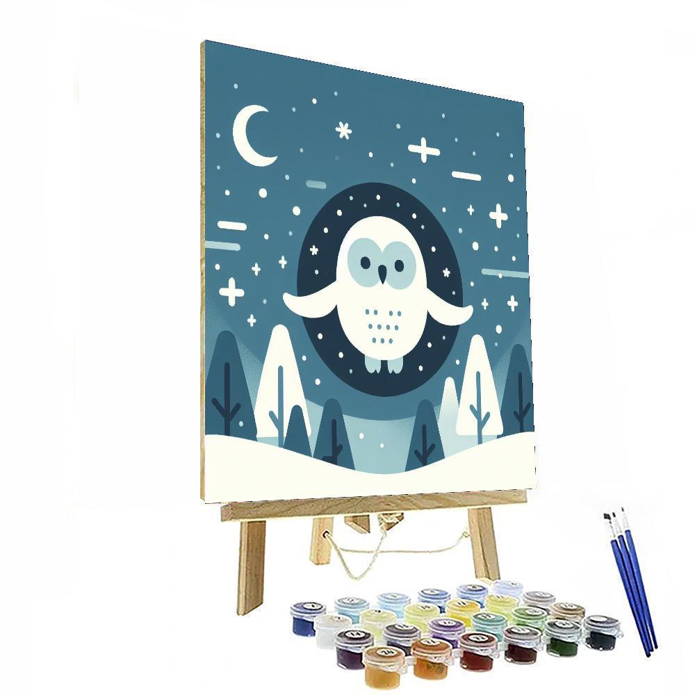 Snowy Owl Soiree Paint By Numbers