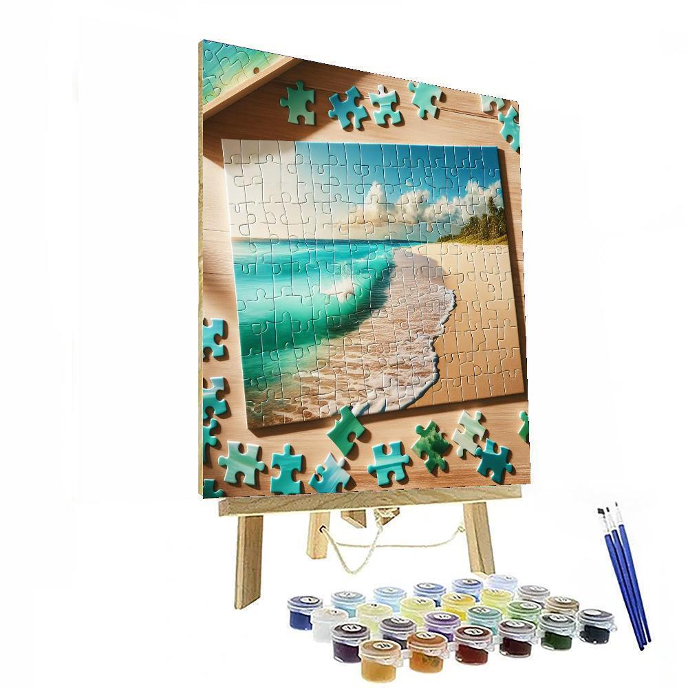 Serene Seaside Puzzle Paint By Number