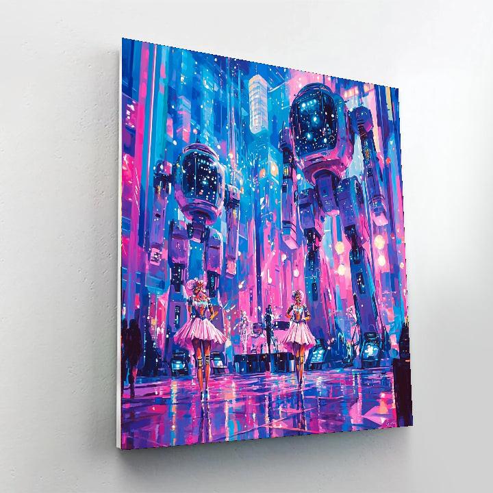 The Robot Restaurant - Tokyo Paint By Color