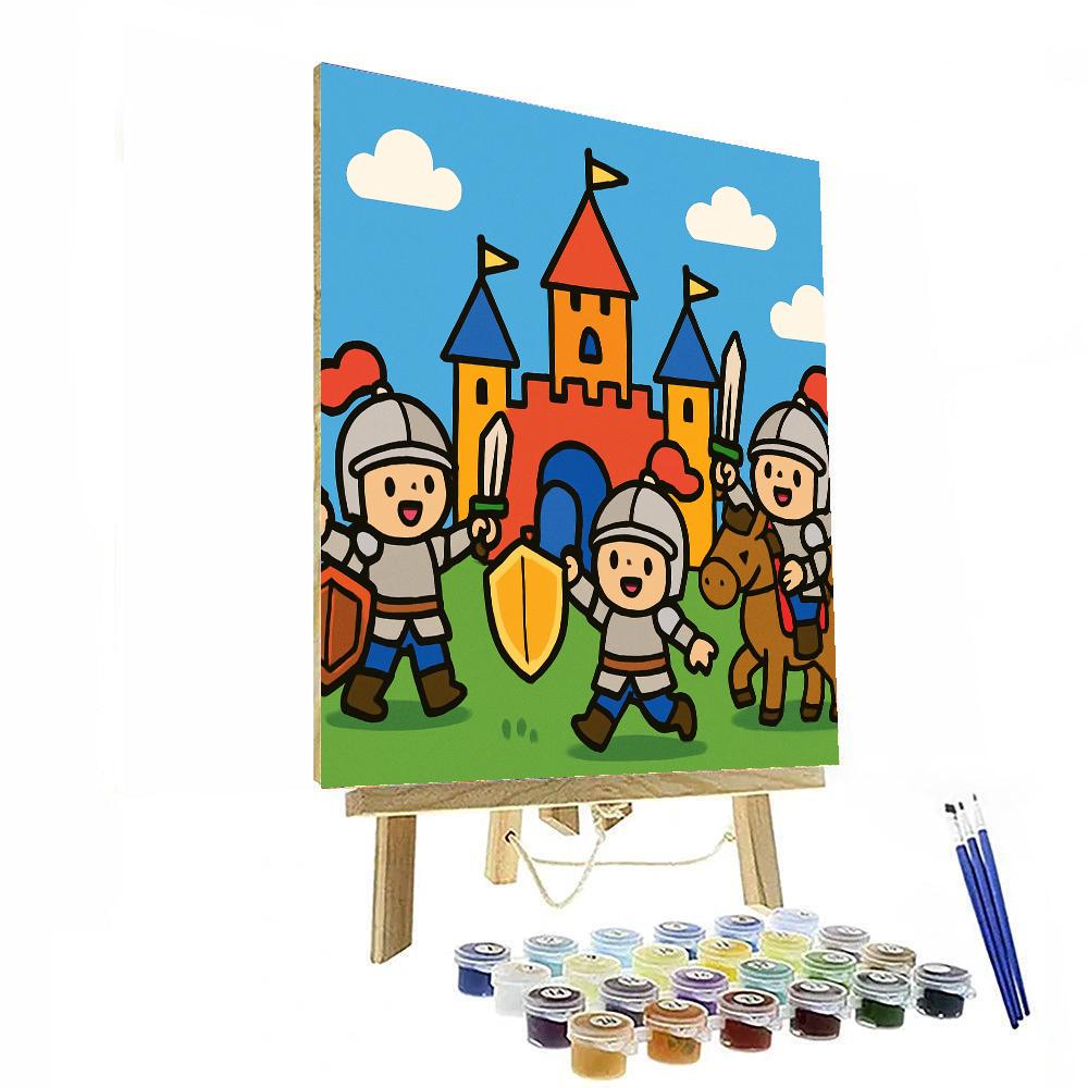 Enchanted Castle Knights Paint By Color