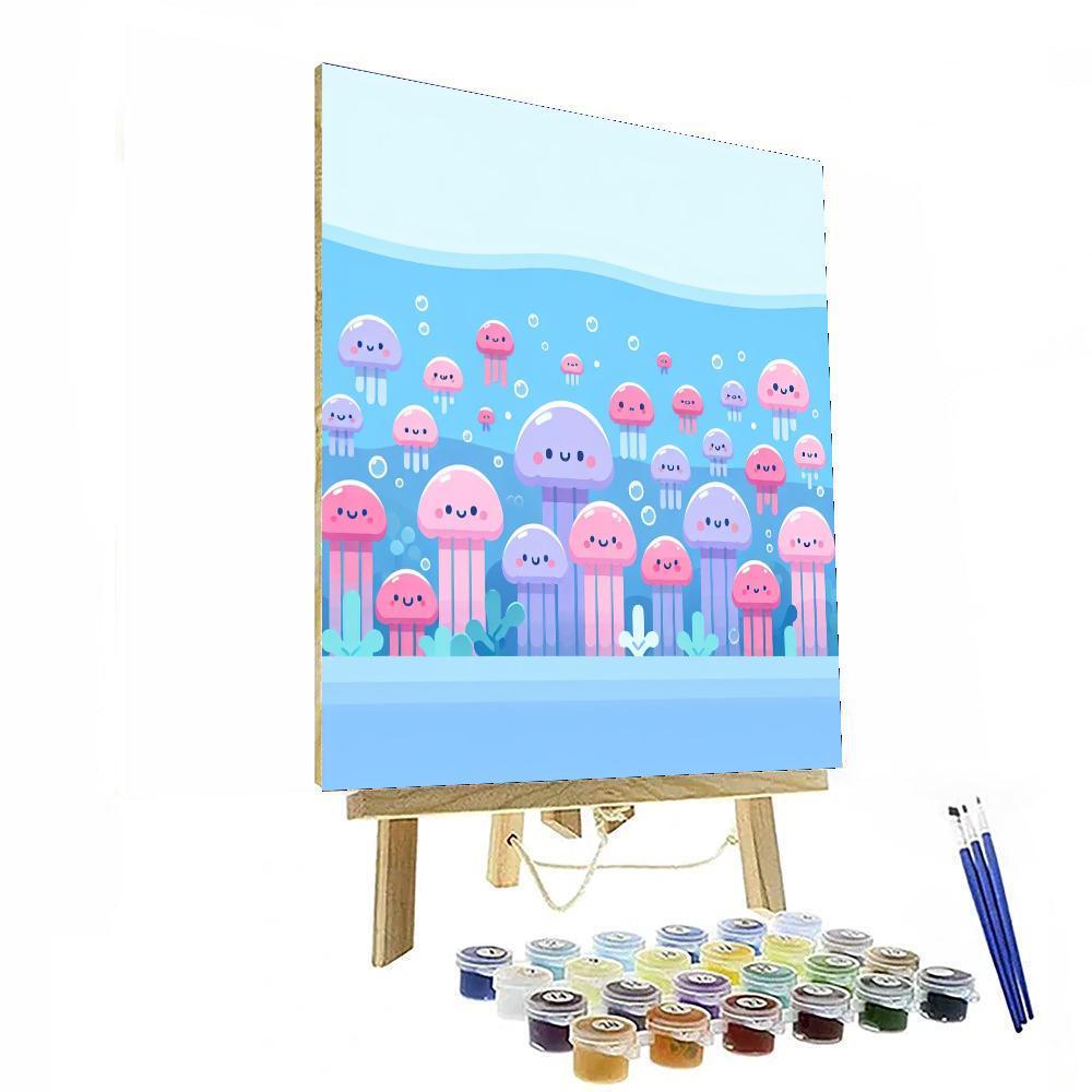 Jolly Jellyfish Jamboree Paint By Color