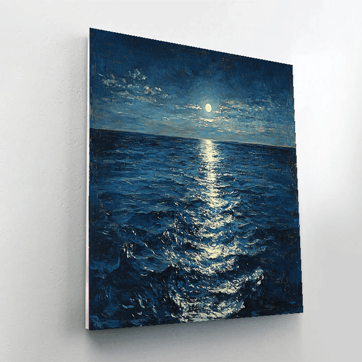 John William Waterhouse Inspired Mystical Night Ocean  Paint By Numbers Kits