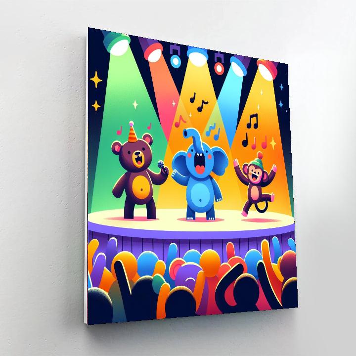 Animal Superstars Number Painting