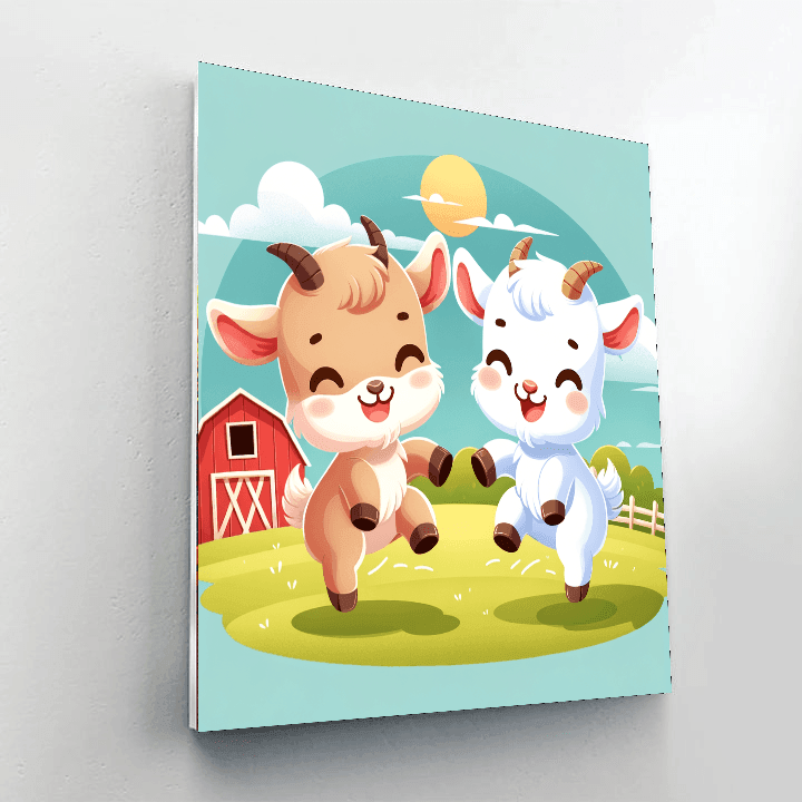 Giggling Goats Paint By Color