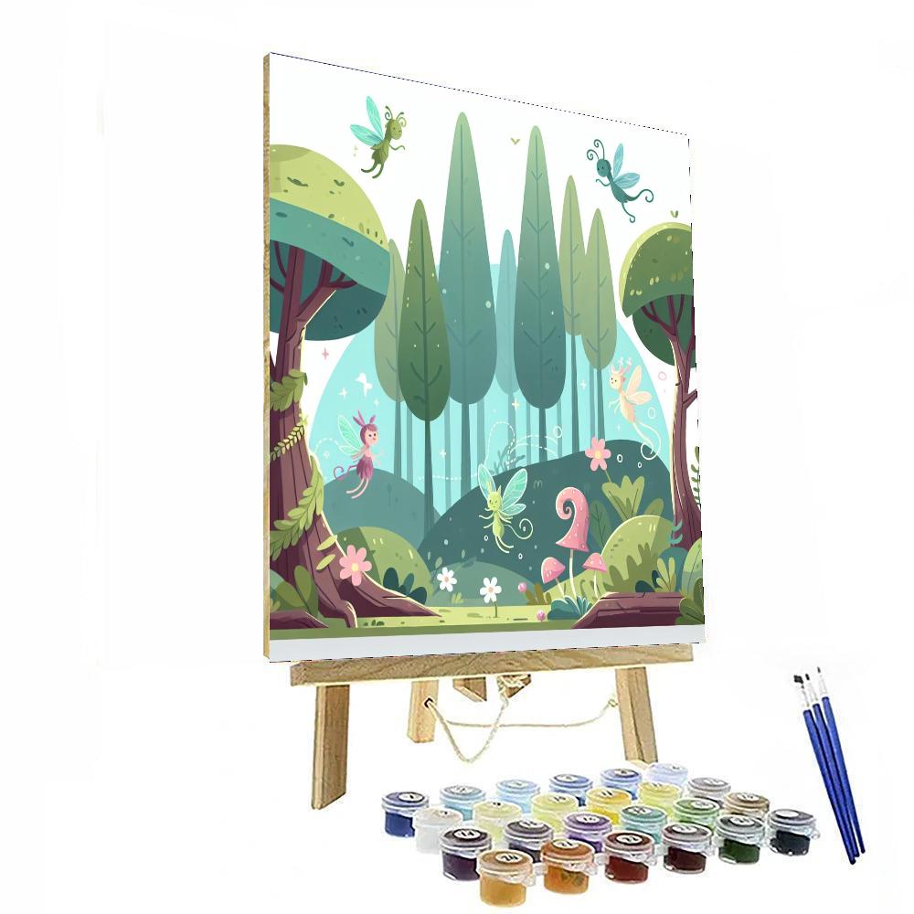 Dreamy Enchanted Forest Number Painting