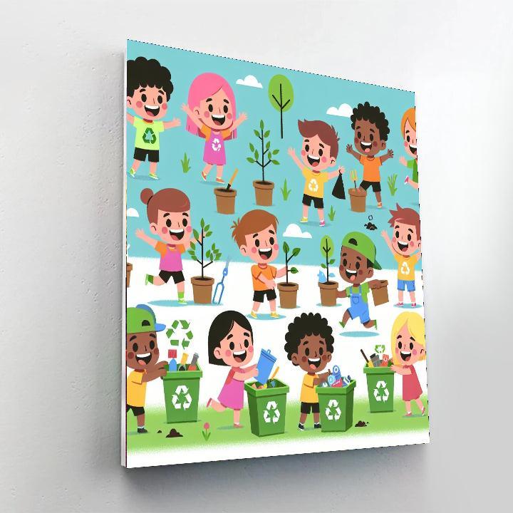 Eco Warriors Numbered Painting Kits