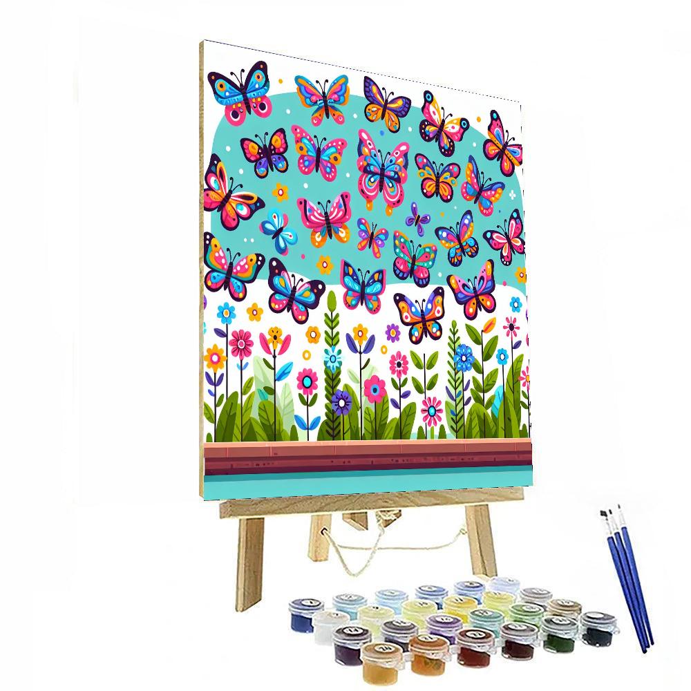Butterfly Garden Exploration DIY Paint By Numbers