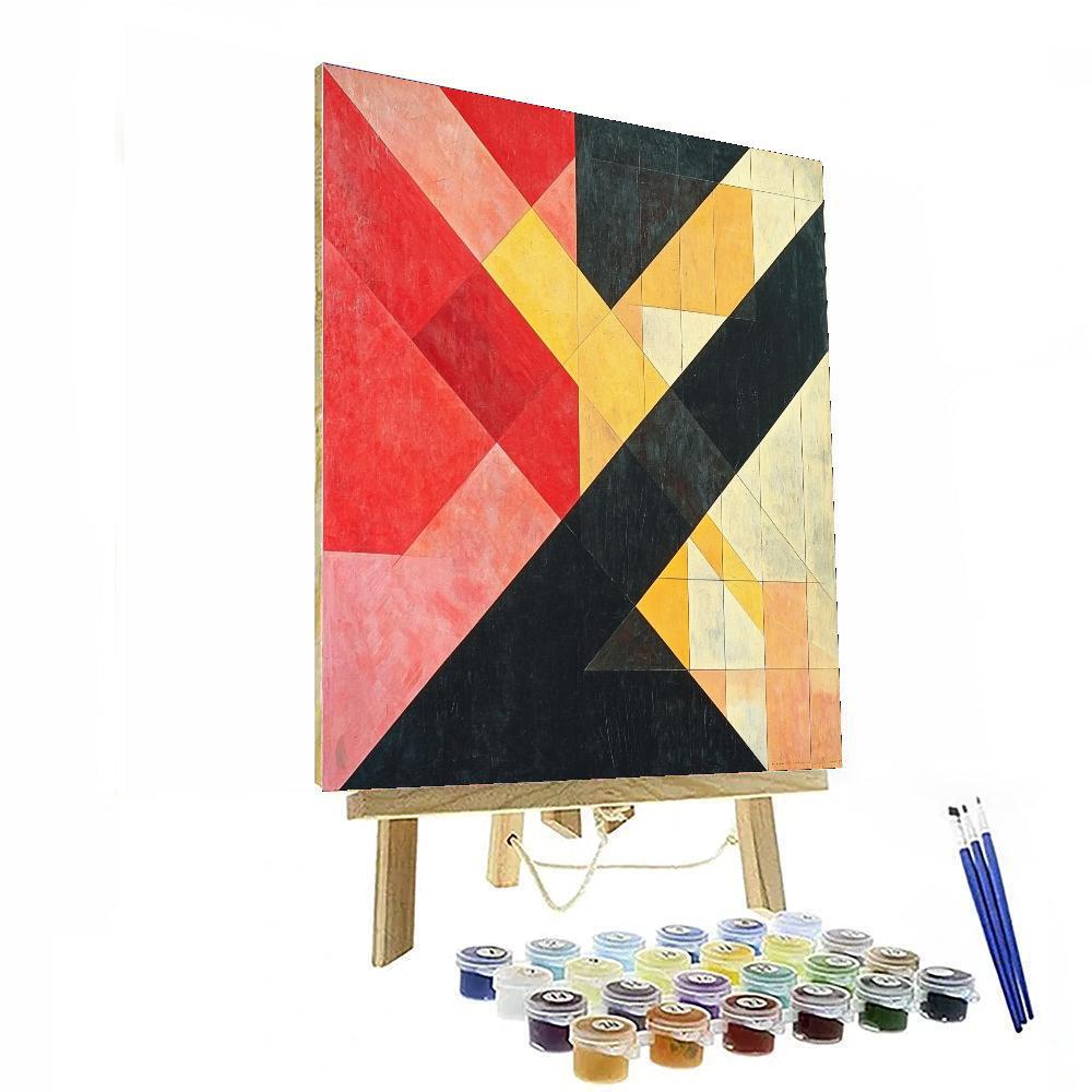 Kazimir Malevich Inspired Spatial Dynamics  Paint By Color