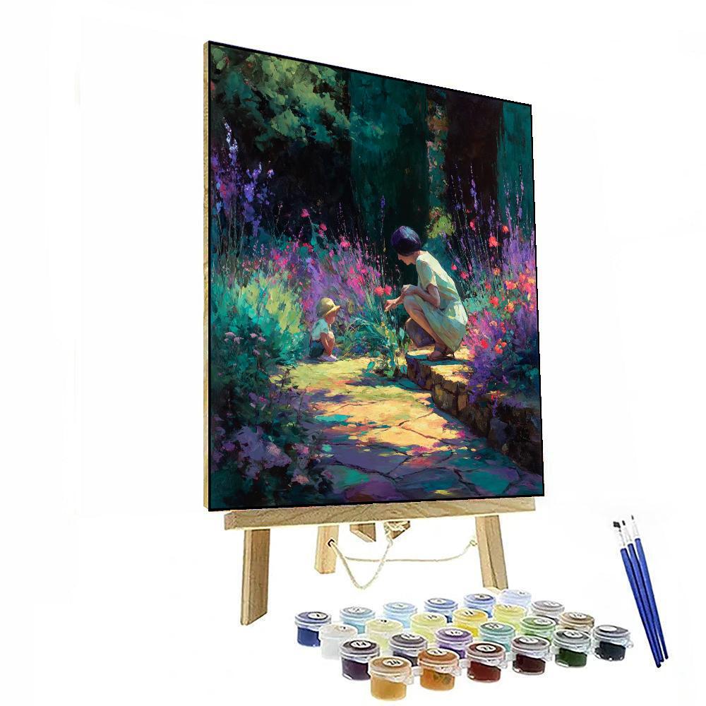 Garden Of Blossoming Bonds Painting Number Kit