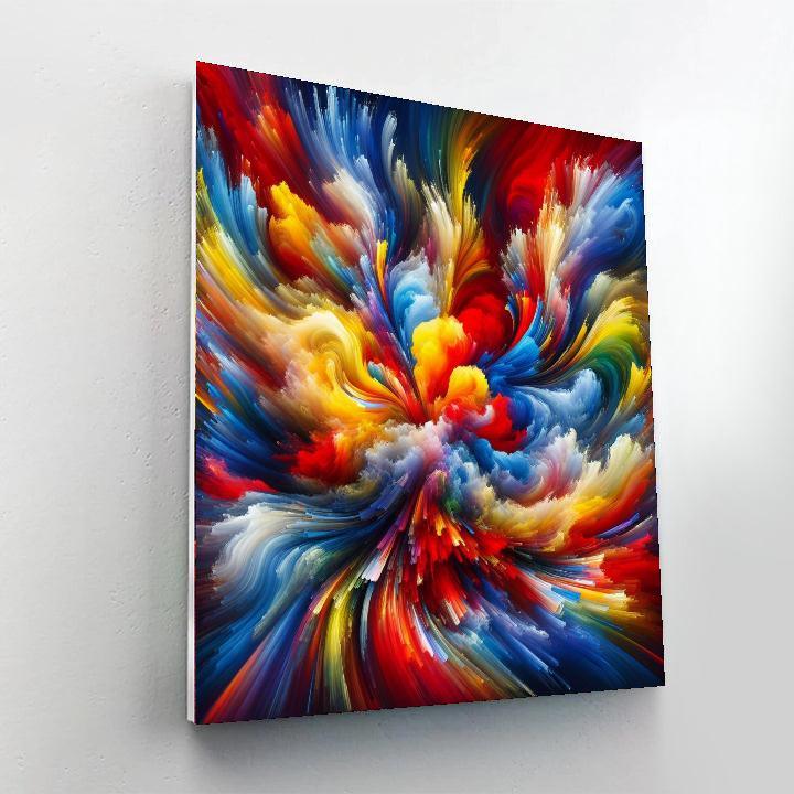 Joyful Color Burst Paint By Numbers