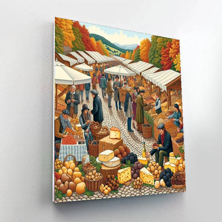 Alba White Truffle Fair - Italy Numbered Painting Kits