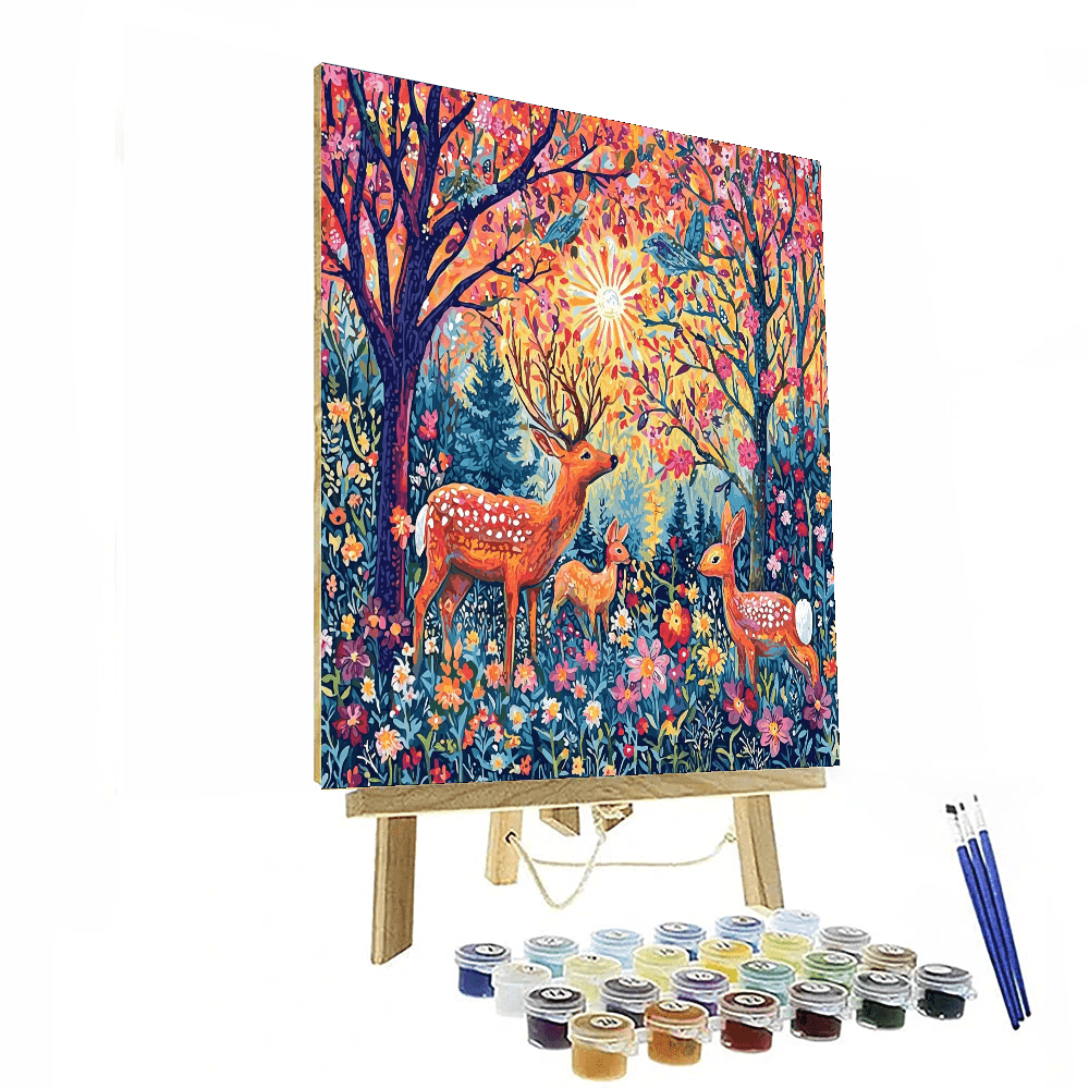Marc Inspired Wildlife in Harmony - DIY Painting By Numbers Kit