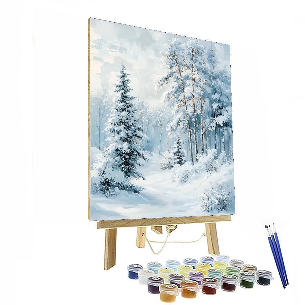 Claude Monet Inspired Winter Whispers  Paint By Numbers