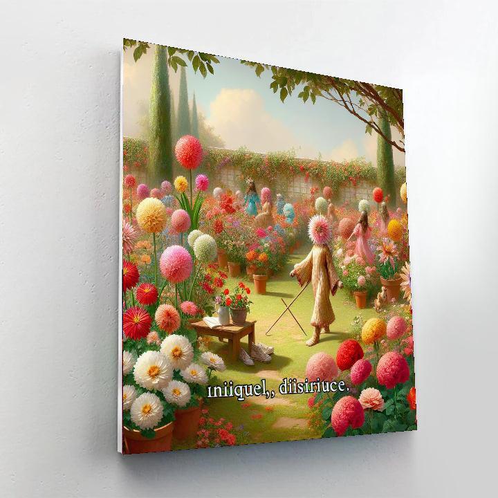 Minnie's Playful Garden Paint By Number