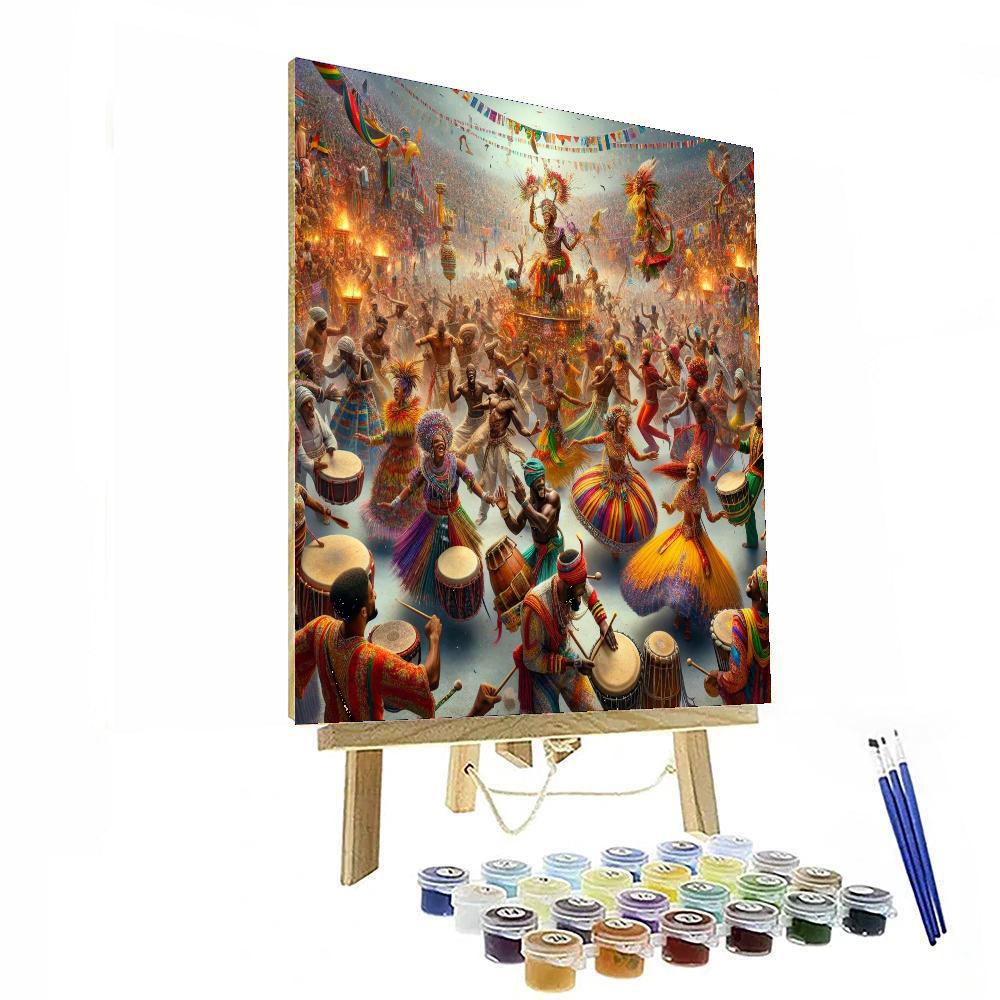 Ouidah Voodoo Festival Painting Number Kit