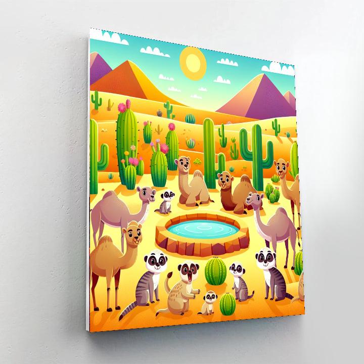 Delightful Desert Dwellers Painting Number Kit