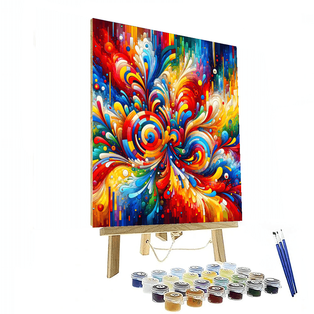 Vibrant Festival of Colors - DIY Painting By Numbers Kit