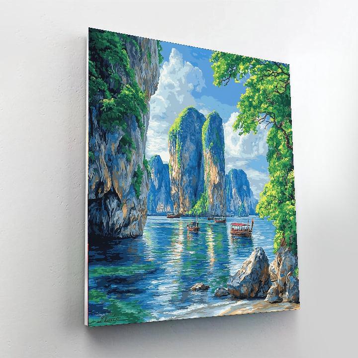 Phang Nga Bay - Thailand Numbered Painting Kits