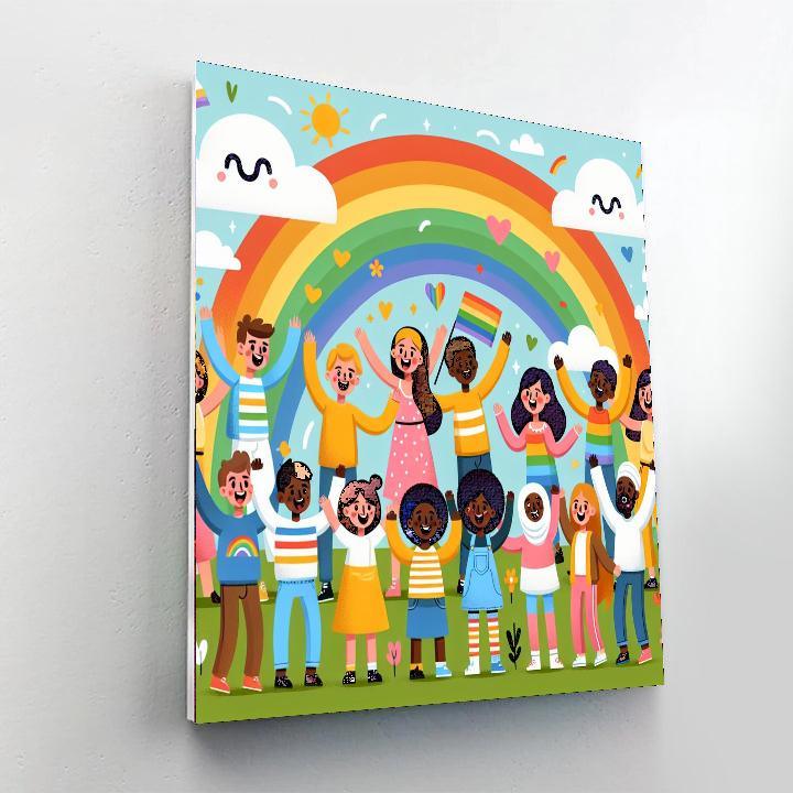 Rainbow Pals Numbered Painting Kits