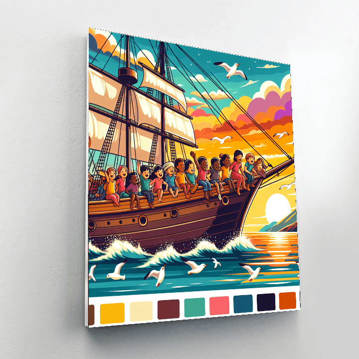 Ocean Voyage Adventure Paint By Color