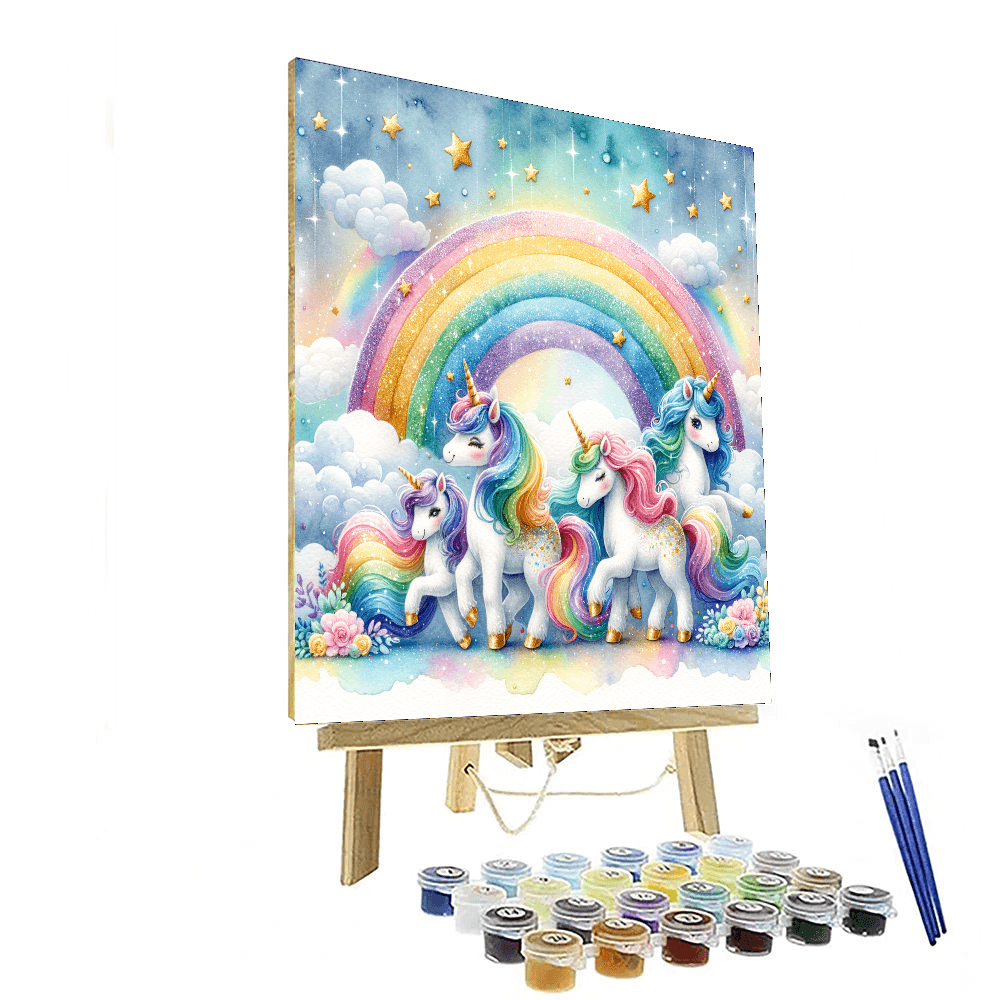 Sparkly Unicorn Dreams Painting Number Kit