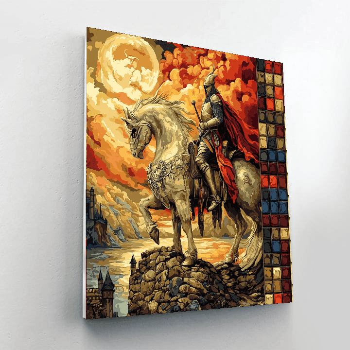 William Blake Inspired Medieval Legends  Painting By Numbers Kit
