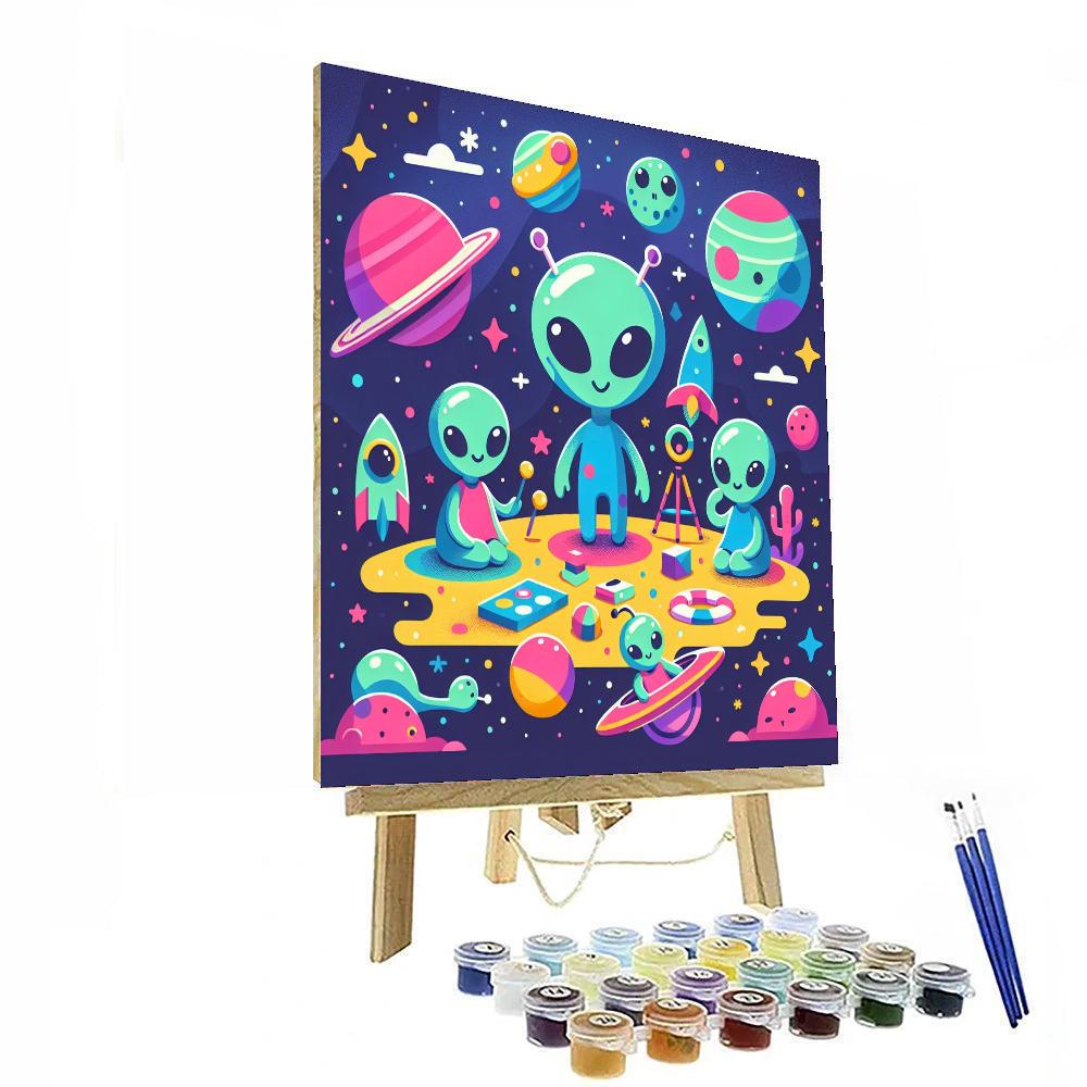 Alien Explorers Number Painting