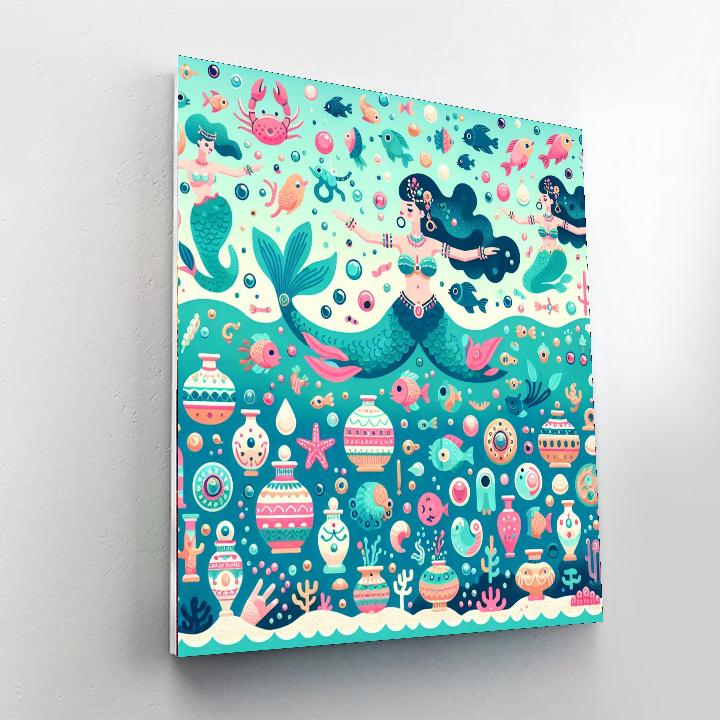 Underwater Mermaid Quest Number Painting