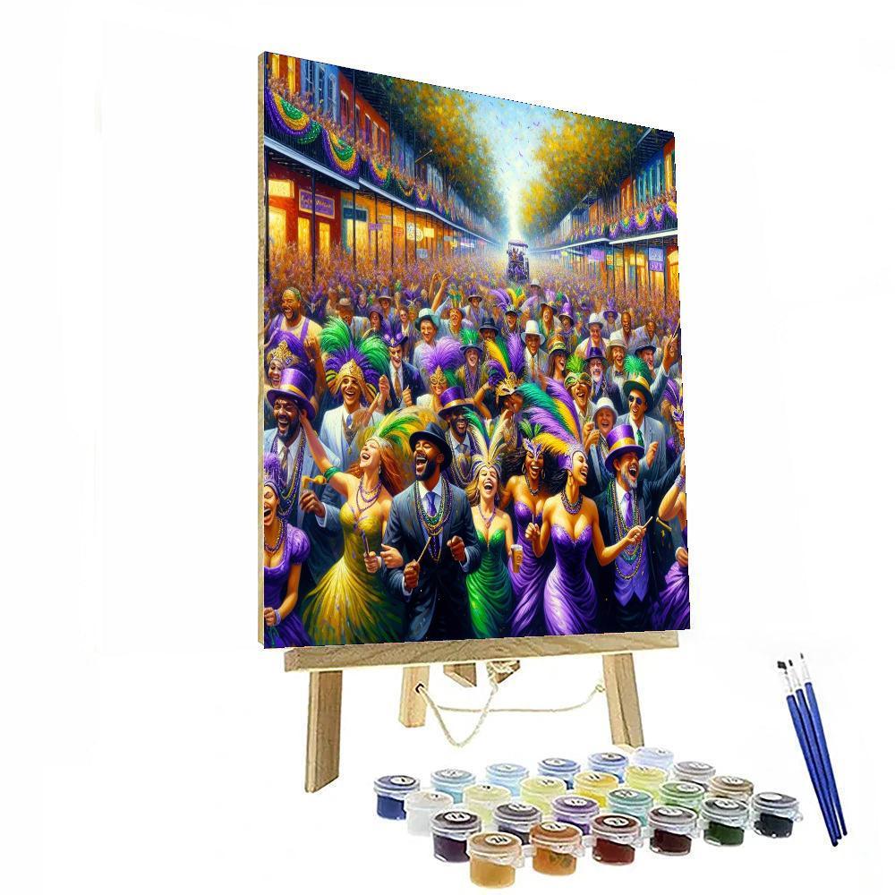 Lively Mardi Gras Parade Numbered Painting Kits