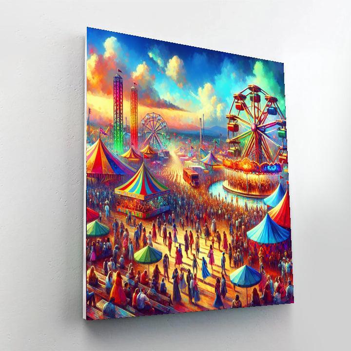 Delightful Carnival Celebration Paint By Numbers Kits