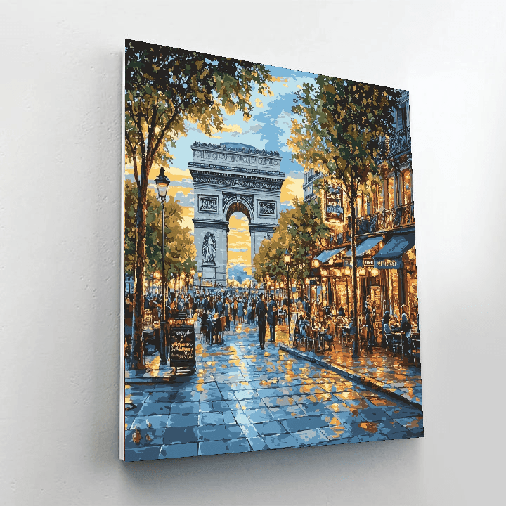 Avenue Des Champs-Élysées Painting Number Kit