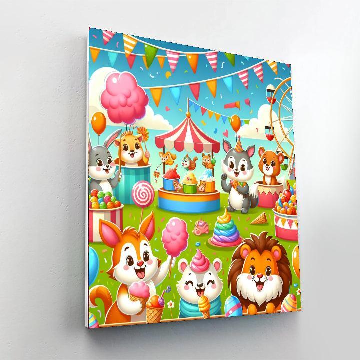 Charming Animal Carnival Paint By Numbers