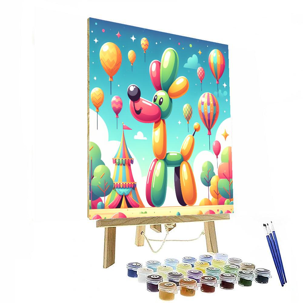 Brilliant Balloon Animal Numbered Painting Kits
