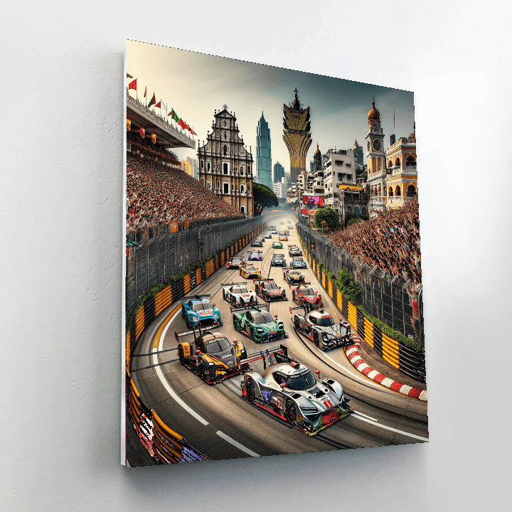 Macau Grand Prix - Macau Paint By Color