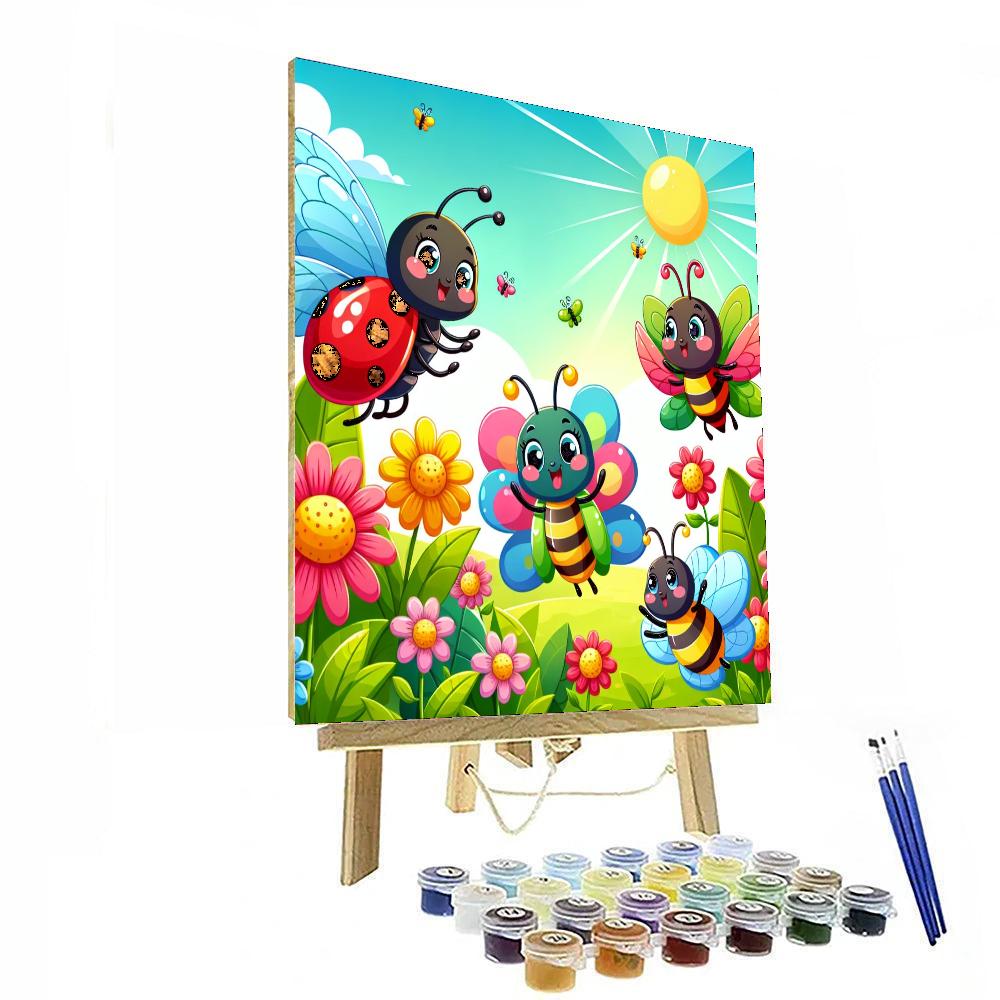 Whimsical Bug Parade Paint By Numbers