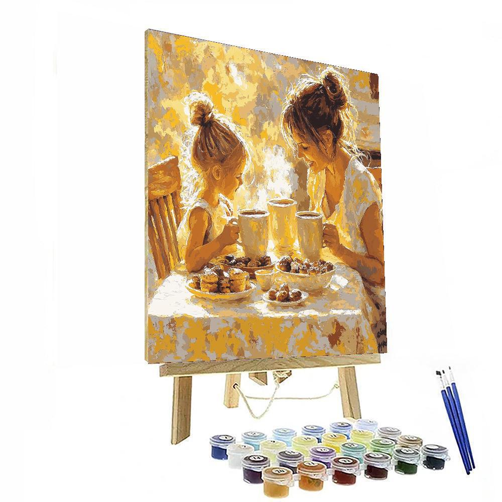 Morning Coffee Ritual Number Painting