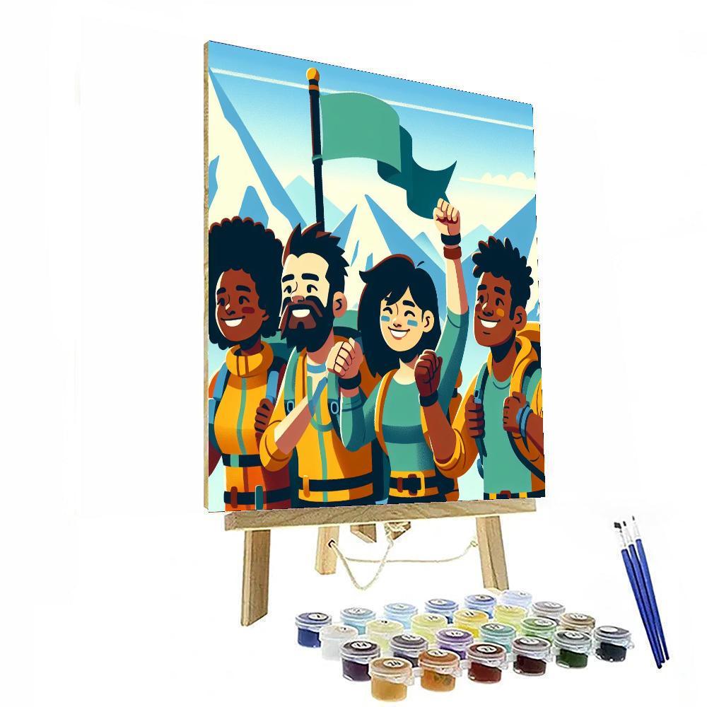 Mountain Peak Discovery Painting Number Kit