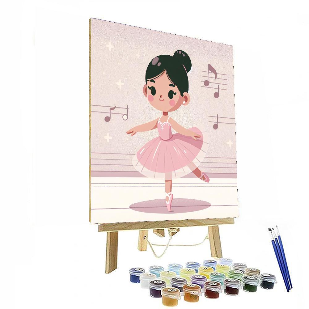 Ballerina's Dream Stage DIY Paint By Numbers