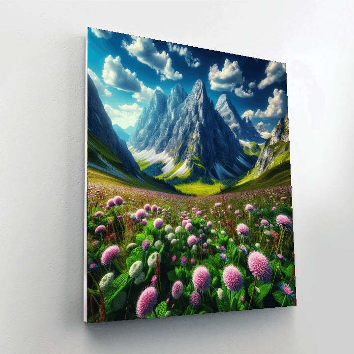 Alpine Summer Vista Paint By Number