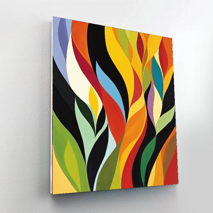 Joan Miró Inspired Abstract Curiosities  Number Painting