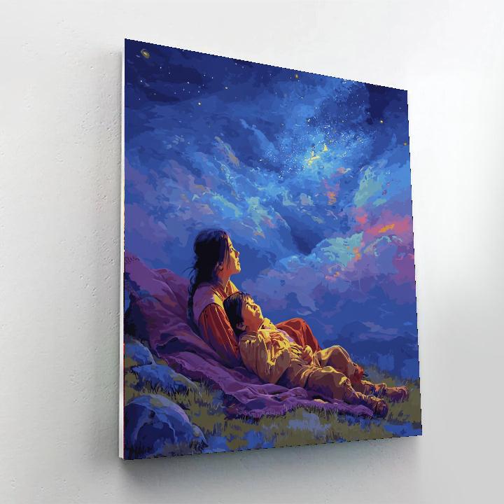 Starry Night Talks Number Painting